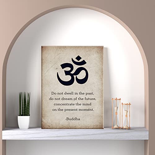 Nurawo Positive Buddha Life Quote Wall Art Canvas Print Inspirational Sayings Poster Framed Artwork Vintage Painting For Home Wall & Tabletop Decor thumb #2