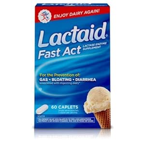 Lactaid Fast Act Lactase Enzyme Supplement (Pack of 6)