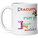 ❤️ TOUJOURS SOUS LA MAIN : Ce mug qui compare la raclette et la levrette est aussi drôle qu'inattendu avec un joli texte marrant et des images. Cette tasse qui va créer la surprise servira aussi bien pour un bon café comme un bon chocolat avec des céréales, ils serviront aussi de grog ou pour boire une bonne soupe, un thé ou une camomille