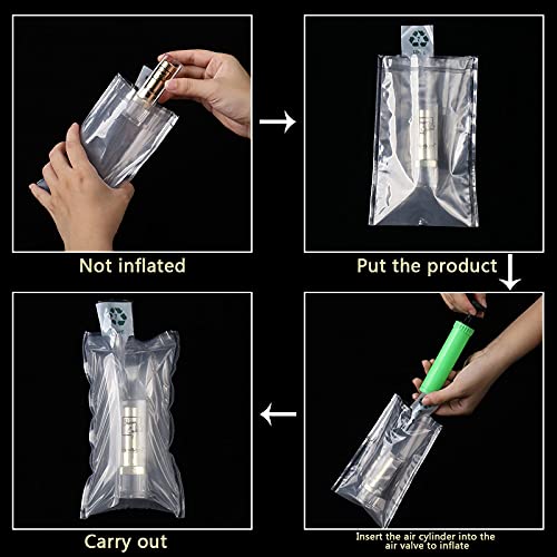 Clear Plastic Inflatable Bag With Free Pump Cushion Air Packaging Bag Inflatable Packaging Air Inflatable Cushion Blocking Bag Inflatable Protector Bag 4X6 Inches 50 Pieces. #TOP3