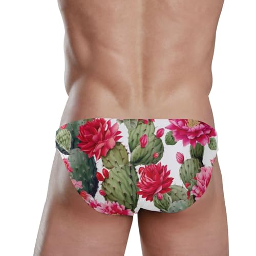 Men's Briefs Sexy Flowers Floral Cactus Bikini Siwmming Swimwear 208501143