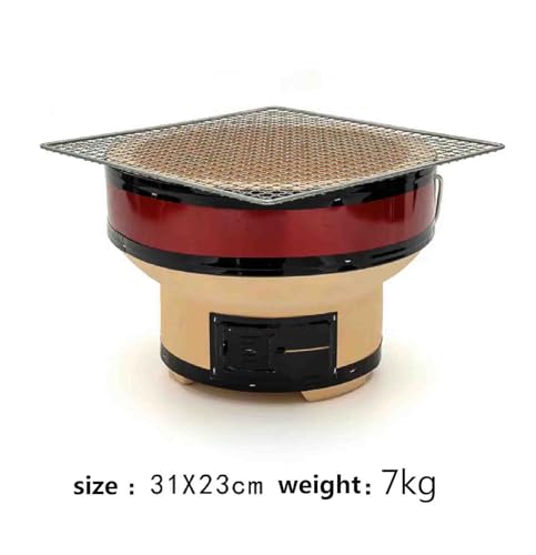 Griglia portatile giapponese in argilla autentica, forno per barbecue all'aperto per cucina coreana, ideale per campeggio e riunioni in giardino