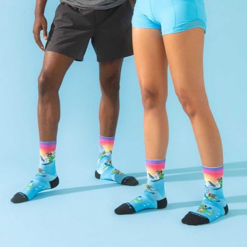 Image of Feetures Elite Light Cushion Mini Crew Sock - Sport Sock with Targeted Compression