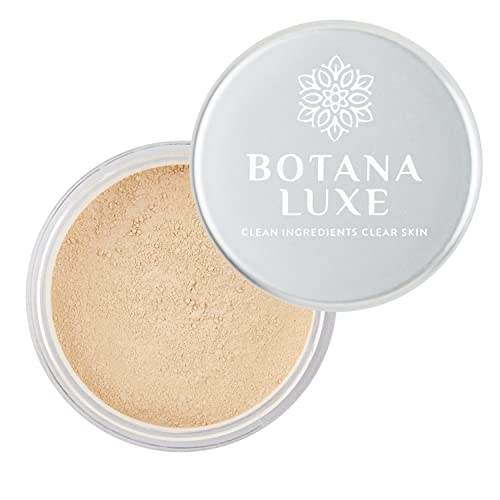 Luxe Mineral Foundation With Natural Pigments For All Skin Types, Teens & Adults. Lightweight, Silky Smooth, Face-Brightening, Long-Lasting, Clean, Buildable Coverage Control, Hypoallergenic, Non-Comedogenic, Won't Clog Pores, Vegan, Cruelty-Free, Talc-Free, Bismuth Oxychloride-Free, Silicone-Free Mineral Foundation Makeup 7 G (Pale Linen) #TOP23