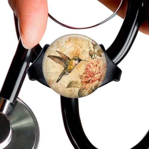 Lovely Bird StethoscopeTag Personalized,Nurse Doctor StethoscopeID Tag Customized, Medical StethoscopeName Tag,Ideal for Anyone That uses a Stethoscope, Nursing Students,etc.