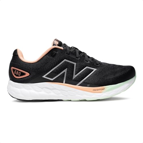 Amazon.com.br: Tenis New Balance Fresh Foam 680V8 Feminino, Preto/Coral, 34