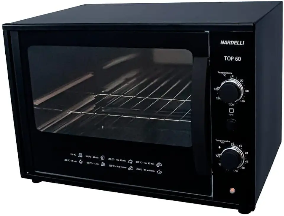 Forno Elétrico de Bancada, Preto, Top60 220V 60 Litros Nardelli