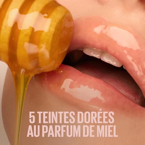 Maybelline New York - Gloss à Lèvres Hydratant & Effet Repulpant Instantané - Enrichi en Acide Hyaluronique - Lifter Gloss Honey'd - Teinte : 026 Honey