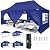 TOOLUCK 10x20 Pop Up Canopy Party Tents for Parties Waterproof Outdoor Event Shelter with 6 Sidewalls UV Protection 50+ Camping Commercial Wedding Portable Tent for Backyard, Navy Blue