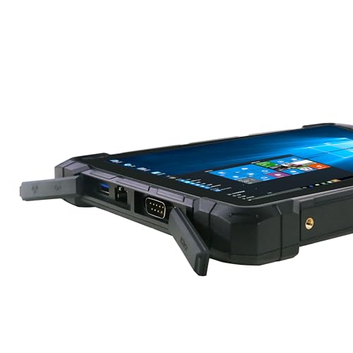 Image of Rugged Industrial Tablet, Windows 11 Pro, Intel N100, 16GB + 256GB | 10.1 inch PC with RS232, Gigabit Ethernet, dual USB 3.2, full-function Type-C and 8000mAh battery, IP67