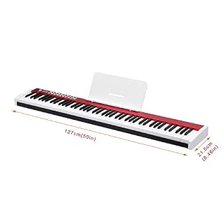 MYRCLMY 88 Clés Portables Organes Électroniques De Piano Électrique De Piano Vélocité Sensible Au Clavier LED Clés D… - Les Beatles, Paul McCartney, John Lennon, RIngo Starr, George Harrison MYRCLMY 88 Clés Portables Organes Électroniques De Piano Électrique De Piano Vélocité Sensible Au Clavier LED Clés D… – Image 3