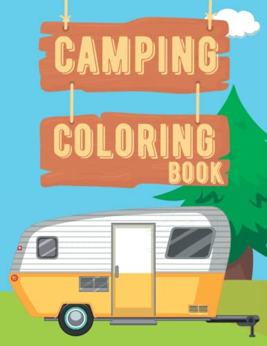 Camping Coloring Book: Cute Illustrations of Camping Tools With Names to Learn for Kids Ages 4-12 or Children, Toddler RV, Camping Gear Preschoolers, ... (Awesome Camping Summer Gift for Kids) image 2