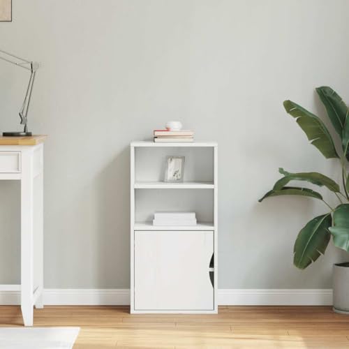 Armoire en bois massif blanc meuble de rangement durable de 79 cm - 3