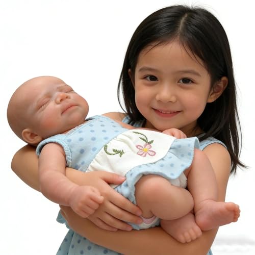 Muñeca Bebé Reborn Silicona Platinum 16 pulgadas Realista miniatura 6