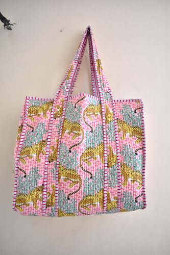 Image of Women's 100% Cotton Lightweight Shoulder Tote Bag with Interior Poeckt Casual Handbag for Women