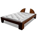 Das Futonbett ist metallfrei verarbeitet und mit verschiedenen Lehnen erhältlich