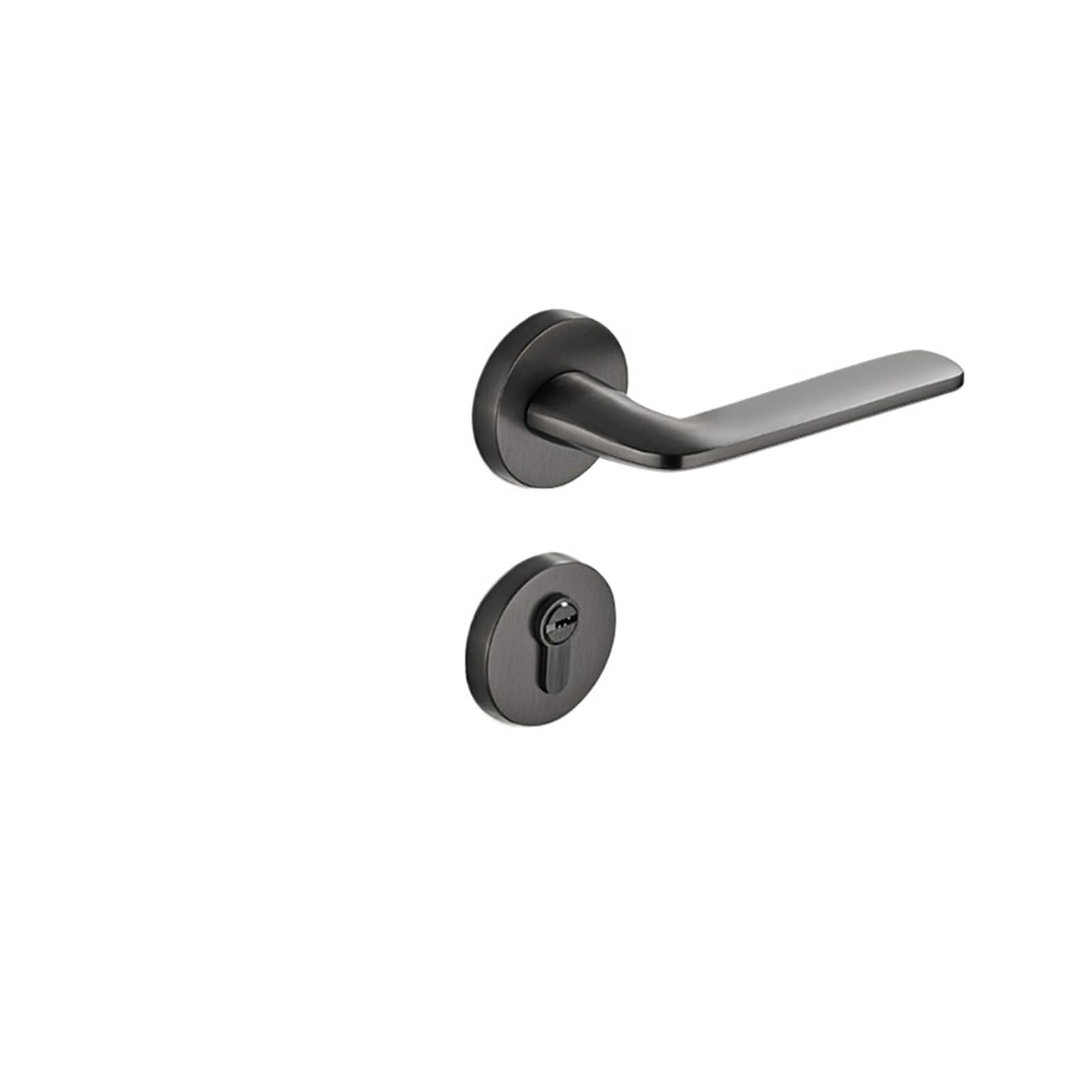 Aepqbgqj One Color Black Solid Brass Magnetic Silent Split Lock Bedroom