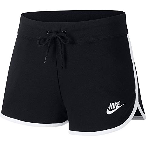 Short FLC Nike W NSW HRTG pour femme en noir et blanc taille 2XL