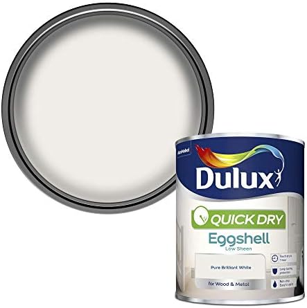 Dulux Quick Dry Gloss Paint For Wood And Metal - Pure Brilliant White 2. 5 Litres