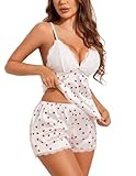 Avidlove Womens Pajamas Sexy Nightwear Soft Pajamas Set Loungewear Nightwear for Valentine's Day