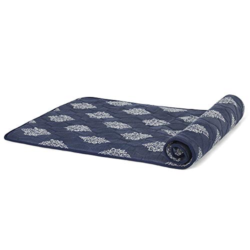 Image of duroflex Flexi - Double Sided Usage Multi-Purpose Travel Friendly, Outdoor Camping, Lightweight, Single Size Soft Foam Slim Roll UP Mattress (78 X 30 X 1 Inches), Blue