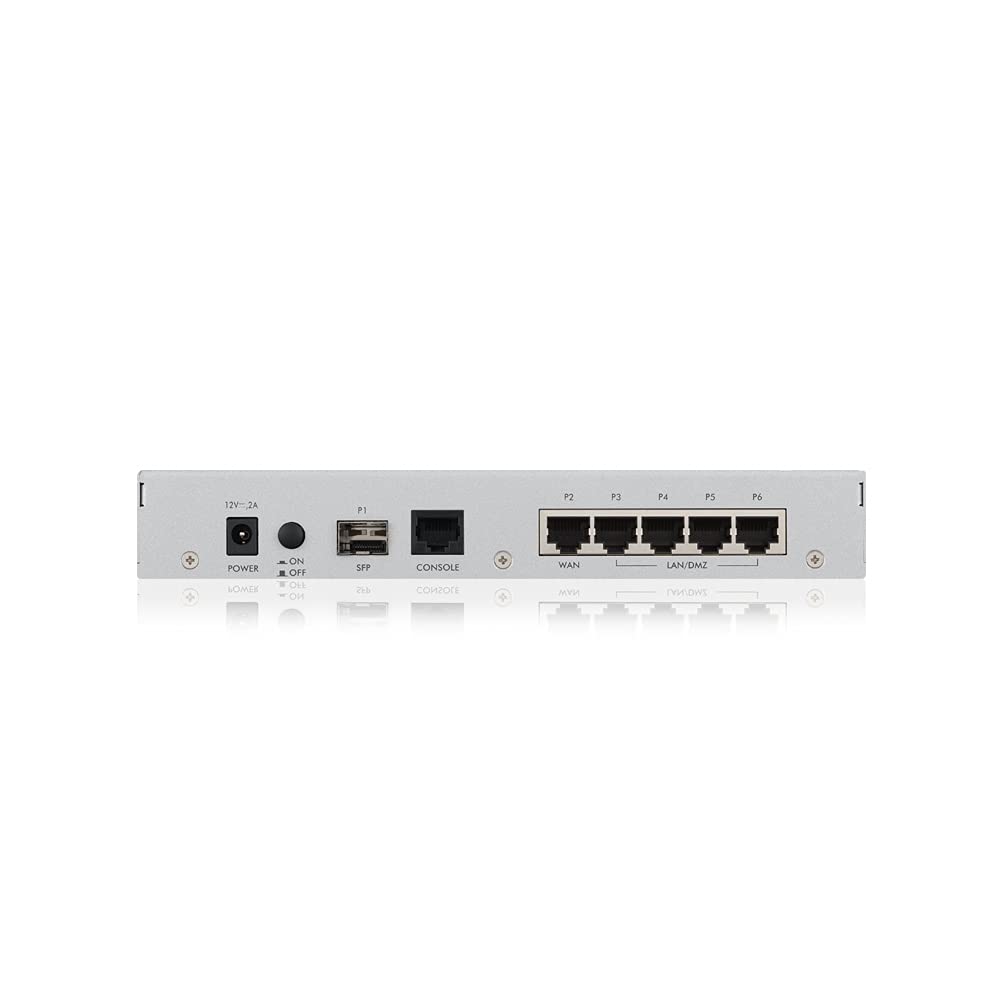 ZyXEL Next Generation VPN Firewall mit 1 WAN, 1 SFP, 4 LAN/DMZ Gigabit Ports [USG20-VPN] USG20-VPN (10 VPNs)