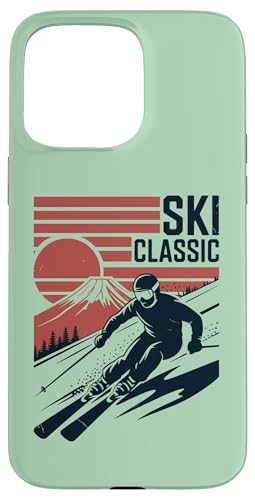Ski Mountain Snow Skiing Retro Winter Vacation �X�}�z�P�[�X iPhone 15 Pro Max �p