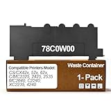 78C0W00 Cartuccia toner di scarto compatibile con Lexmark C2240 C2325 C2425 C2535 MC2425 MC2325 MC2535 XC4240 XC2240 XC2235 MC2640 CX421 CS421 CS521 Stampanti (1 Contenuto della confezione: