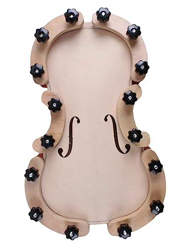 TUOREN Conjunto de 6 grampos de reparo de violino - Grampos de colagem superior e traseira para Luth