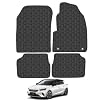 Car Mats for Vauxhall Corsa-e (2020+) Tailored Fit Rubber Floor Mat Set Accessory Black Custom Fitted 4 Pieces with Clips – Anti-Slip Backing, Heavy Duty & Waterproof