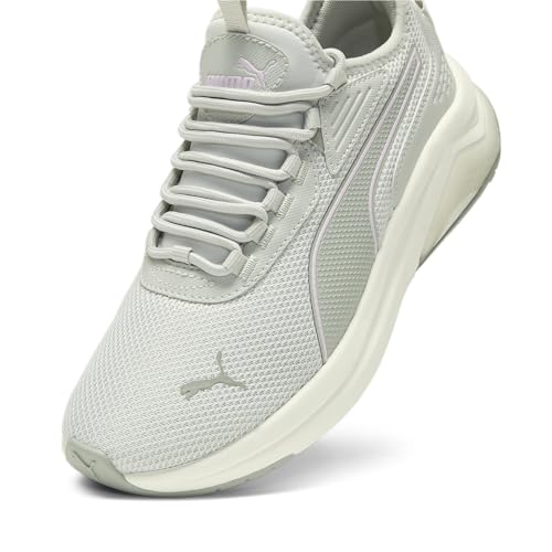 PUMA Womens Amplifier Sneaker, Glacial Gray-Smokey Gray-Grape Mist, 10
