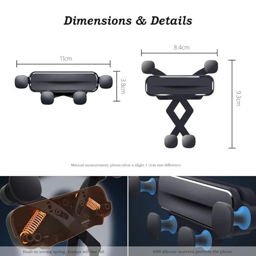 WuYyyyy Support Telephone Voiture Ventouse Phone Holder Car,Porte Telephone Voiture Tableau de Bord Rotation pour Nissan CIMA Cube Quest Xterra Murano X-Trail Armada Rogue Pulsar.,H-Grey – vue 7