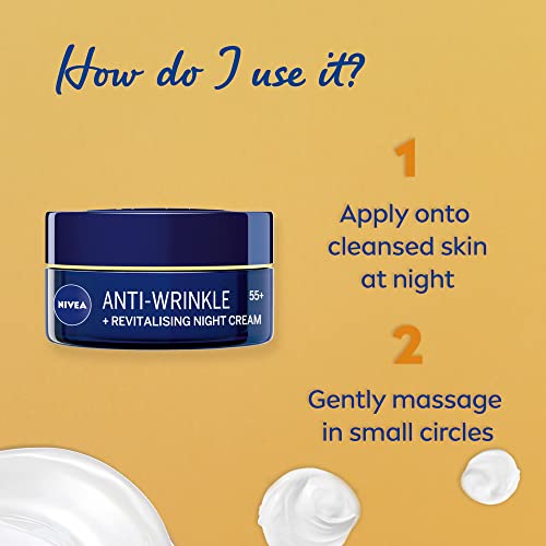 NIVEA Anti-Wrinkle Restorative Night Cream 55+ – Rich Regenerating Moisturizer with Avocado Oil, Calcium & Panthenol, 50 ml Mature Skin Care for Overnight Renewal - image 4