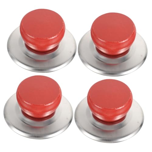 TOYANDONA Juego de 4 Pomos para Tapas de Ollas con Silbato Accesorios de Repuesto para Cocina Fáciles de Instalar Resistentes al Calor Compatibles Mayoría de Ollas Pequeñas