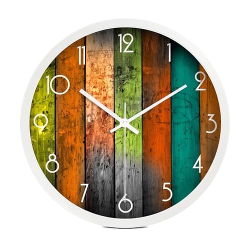 Horloge en métal noir XJBTBA habillage grand mur vide salon style scandinave méditerranéen