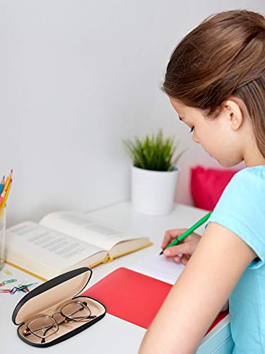 Frienda 3 Pieces Hard Shell Glasses Eyeglasses Sunglasses Case With Eyeglass Cloth (Black, Wine Red, Navy Blue) #TOP5