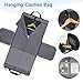 Ytonet Garment Bags for Travel, Foldable Garment Duffle Bags for Women men, Convertible Travel Garment Bag with Shoe Compartment, 2 in 1 Hanging Suitcase Suit Water Resistant Weekender Bag, Black