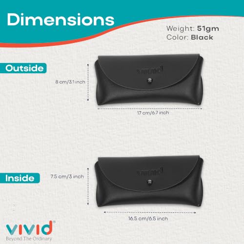 Image of Unisex Specs Chicago Button Eyewear Dabbi Faux Leather Soft Case Cover