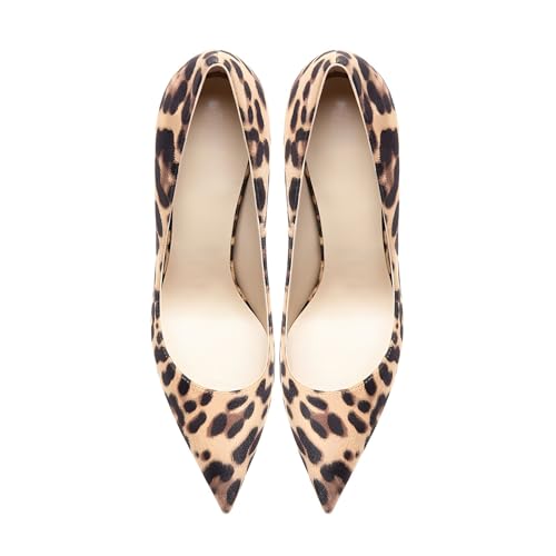 Image of Women's Pointed Toe Shallow Stiletto Heels 4.7 Inch Pumps Wedding Party Banquet Shoes