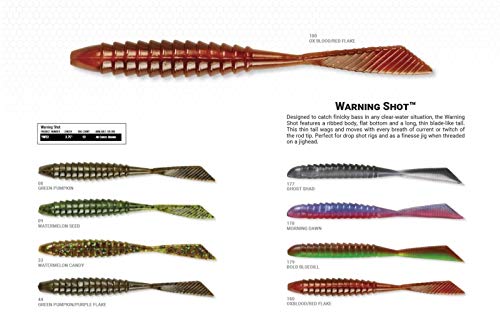 Yum Lures YWS309 Isca de pesca Warn Shot, semente de melancia, 9,5 cm