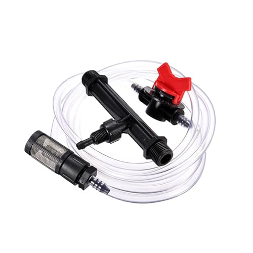 ALINREDBX Irrigation Fertilizer Injector, G3/4 Garden Irrigation Device, Venturi Fertilizer Injector Garden Irrigation Device Kit Fertilizer Injector Switch Filter Water Tube