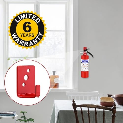 4 Pack ABC Fire Extinguishers with Mount, 2.5lb 1A:10B:C Rated for Home, Vehicle, Boat, Portable Dry Chemical Fire Extinguisher with Quick-Release Handle (Red) — view 8