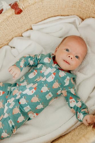 Image of Copper Pearl Baby Zip-Up Footie Pajamas - Soft Stretchy Sleep and Play Footies for Boys and Girls
