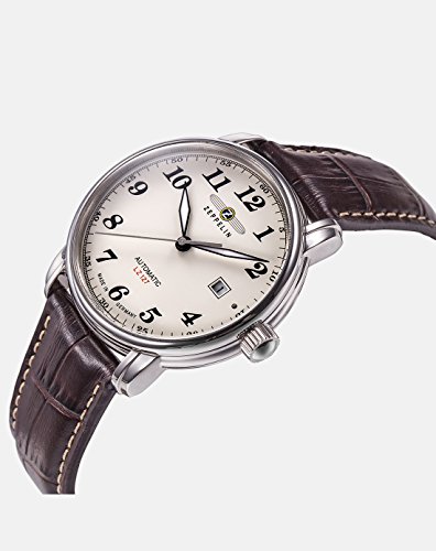 Zeppelin Leather Analog Silver Dial Men's Watch-76565 - Image 2