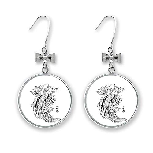 Boucles d'oreilles nœud poisson anti irritation légères pour oreilles sensibles