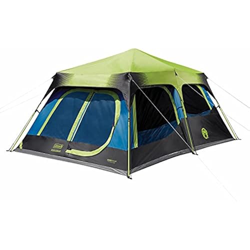 Coleman 4/6/8/10 Person Instant Camping Tent with 1-Minute Setup, Large Family Tent with Pre-Attached Poles, Air Vent, & Carry Bag, Sets Up in About 60 Seconds