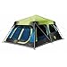 Coleman Cabin Camping Tent with Instant Setup | Dark Room Cabin Tent with 1-Minute Set Up