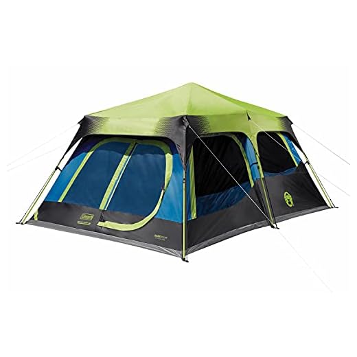 Coleman Camping Tent with Instant Setup, 4/6/8/10 Person Weatherproof Tent with Integrated Rainfly, Double-Thick Fabric, and Included Carry Bag, Sets Up in 60 Seconds