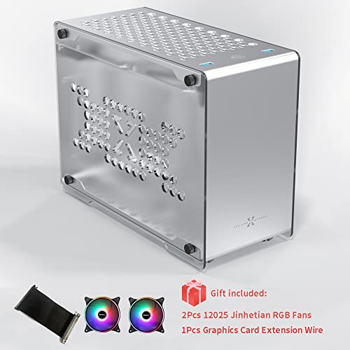 Kabiou Zzaw B1 Itx Computer Case For Desktop Pc Mini Micro Slim Portable 2021 Mid Tower Small Smart Aluminum Alloy Chassis Support Long Graphics Card Sfx Power Supply For Gaming And Home Use #TOP1