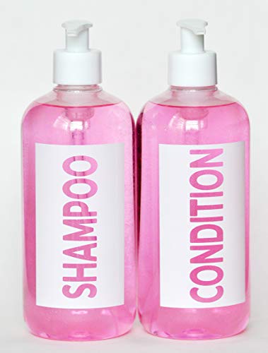 image for AylaMae Modern Refillable Shampoo and Conditioner Dispensers 500ml / 1